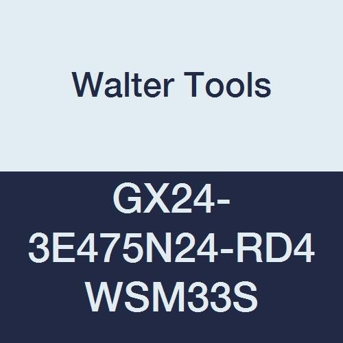 GX24-3E475N24-RD4 WSM33S Carbide Tiger-Tec Grooving Indexable Turning Insert, 0.094" Corner Radius, 0.187" Thick (Pack of 10)