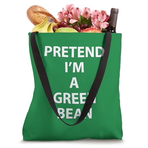 Bolso tote de Halloween 'Pretend I'm A Green Bean', fácil y rápido, para adulto miniatura 4