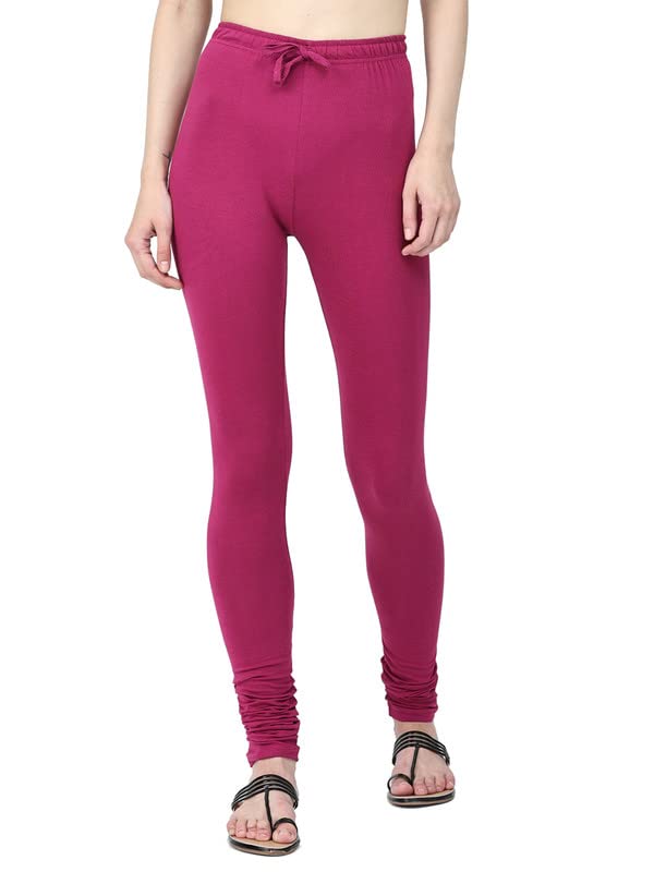 Image of Robinbosky Cotton Churidhar Leggings for Women - Stylish, Stretchable & Flattering Fit for All-Day Comfort