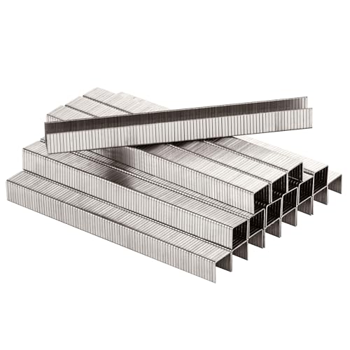 meite Agrafes 140/10 mm, Agrafes en Acier Inoxydable 304 Type G T50-1 512 pièces, Couronne de 10,5 mm, Agrafes inox pour applications marines, Idéales pour Bricolage, Bois et Tissus