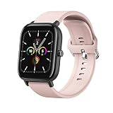Hadisala Bracelets pour montres intelligentes, 20 mm, bracelets de remplacement réglables pour montres intelligentes, accessoires pour bracelets en silicone souple -Pink