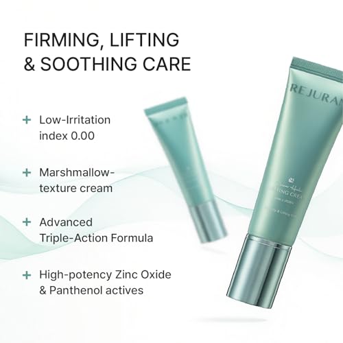 REJURAN® Recover Firming Cream 50ml – D.O.T™ c-PDRN (Hydrolyzed DNA) with Panthenol & Zinc Oxide – High-Adhesion Cream Texture for Elasticity, Lifting & Soothing Care