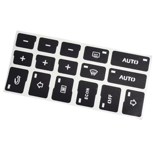 Réparer bouton de climatisation usé Audi A4 B6 B7 kit autocollant noir