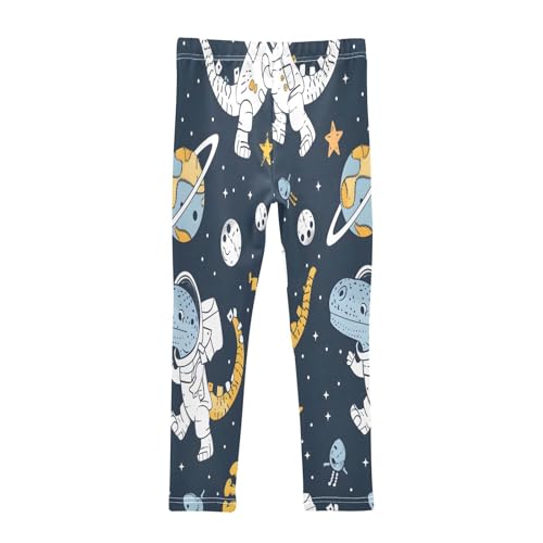 Bolaz Toddler Girls Leggings Printed Yoga Pants Leggings Astronaut Dinosaur for Kids2