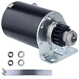 Ezamintaly Starter Motor 16 Teeth Replacement for Briggs and Stratton for John Deere D125 D130 D140