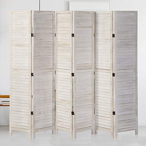 oneinmil 6-Panel Wood Privacy Wall Divider