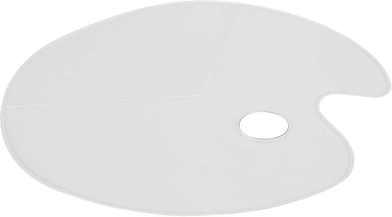 Paint Pallet Thickened Large Glossy Edges Easy Cleaning White Density Board Material Watercolor Mixing Tray for Artists Art Students Jewelry Designers