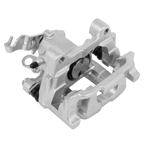 Image of Detroit Axle - 2pc Rear Brake Calipers for Volkswagen Jetta Golf Passat Eos GTI Beetle for Audi A3 Quattro Disc Brake Calipers with Brackets Replacement