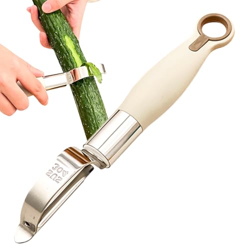 Sbucciatore via cucina - acciaio inossidabile peaper multifunzionale | pelr a pendolo Säler di sicurezza domestica con lama | Accessorio per Frutta e Verdura Lavabile in Lavastoviglie e Affettatrice