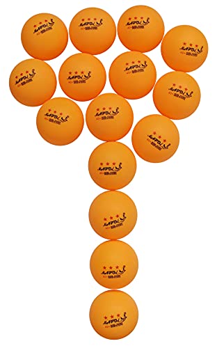 Mapol 60 Counts 3-Star Orange 40+ Premium Training Ping Pong Balls Advanced Practice Table Tennis Ball #TOP4