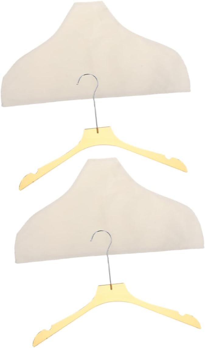 ABOOFAN 2Pcs Breathable Hanger Covers for Clothes Non Slip and Protective Covers for Suits Dresses and Jackets for Men Women and Clothing Stores