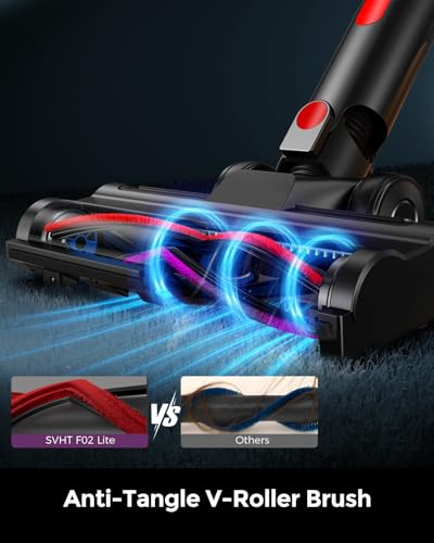 Image of Cordless Vacuum Cleaner, 500W 45KPA 50Mins Stick Vacuum Cleaners for Home