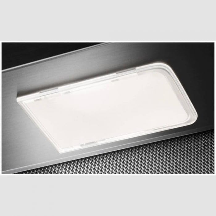 A single LED light panel integrated into the Electrolux LFP326AB hood.
