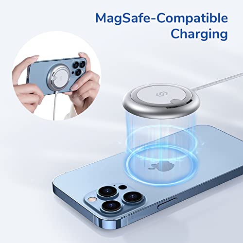 Syncwire Wireless Charger With Kickstand, 20W Usb-C Wall Charger, Magnetic Wireless Charging Pad Compatible With Magsafe Iphone 14 Pro Max/14 Pro/13/13 Mini/12 Pro Max/12Pro/12Mini/12/Airpods Pro/3 #TOP1