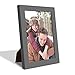 Renditions Gallery 6x8 inch Picture Frame High-end Modern Style, Made of Solid Wood and High Definition Glass Ready for Wall and Tabletop Photo Display, Gray Frame
