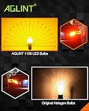 AGLINT P21W 1156 BA15S żarówki LED 66SMD 4014 12 V 24V 1141 7056 Zamiennik żarówki samochodowe z przodu i z tyłu światła sygnalizacyjne kierunkowskaz, bursztyn żółty, 2 szt