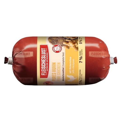 Fleischeslust Hundewurst mit Huhn und Kichererbsen