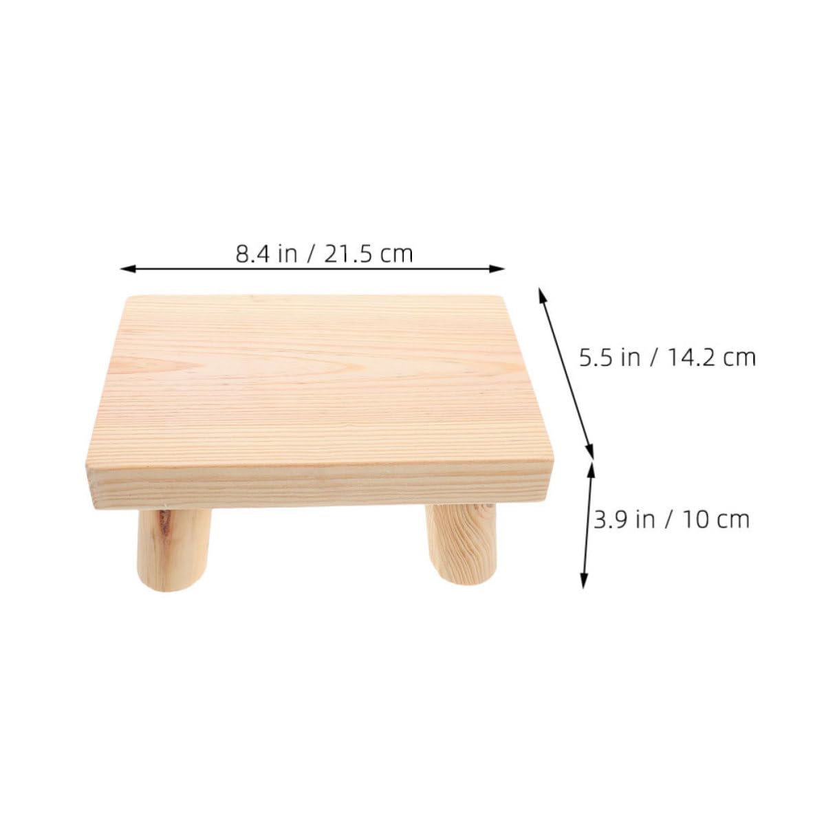 Toddmomy 2 Piezas Taburete Infantil Pequeño de Madera Portátil Bebés