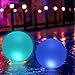KWODE Éclairage Pour Piscine Flottant LED 40CM,Globe étanche Lampe Flottante IP68,Lampe de Nuit à DEL Changeante de Couleur Extérieure avec Télécommande pour Décor de Fête,Piscine,Mariage,Jardin[2PC]