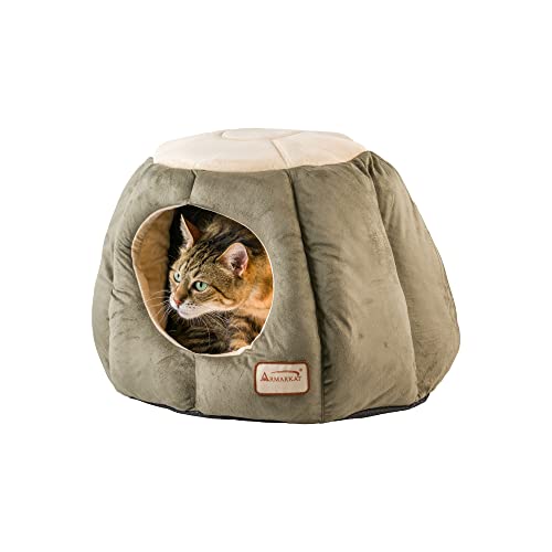 Armarkat Cat Bed, Laurel Green And Beige #TOP3
