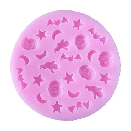 EUBEISAQI Moule de Cuisson en Silicone de Chauve-Souris de Citrouille d'halloween Fournitures de Fabrication de Bonbons réutilisables pour chocolats Savon de décoration de gâteau Dur Cover