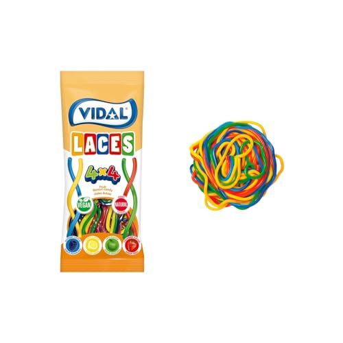 Vidal Golosinas – Espaguetis Dulces 14 × 85 g | Gominolas ácidas surtidas | Pack festivo para fiestas, cumpleaños y candy-bar