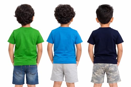 Image of AmazBaby Boys Cotton Full Sleeve T-Shirt Combo Pack of 3 | Soft & Comfortable Kids Wear