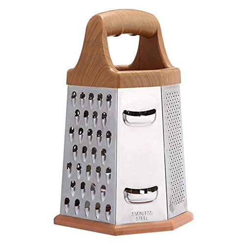 tinysiry Raboteuse à Six Faces Râpe à Fromage multifonctionnelle Coupe-légumes Râpe à boîte en Acier Inoxydable pour légumes de Cuisine Fruits, Gadgets de Cuisine 8 Pouces