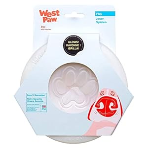 West paw 2 zogoflex zisc dog flying discs small glow and large granny smith  lightweight floatable dog flying discs for fetch tug of war catch play  doubles as foodwater bowl   cucciolini doodles