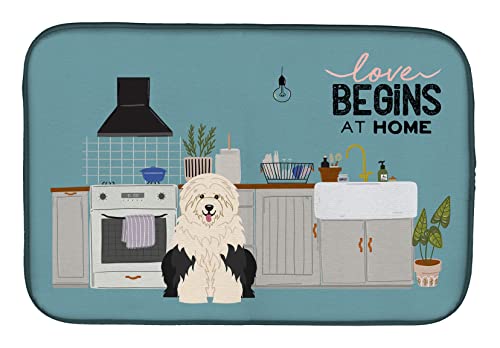 Tapis de séchage en polyester pour une cuisine propre avec motif berger - 2