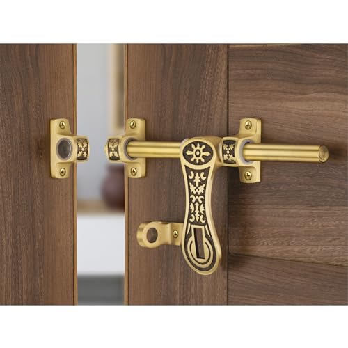 Image of COMPASS Elite Series Brass Heavy Aldrop for Single Door for Home /Office Door (Coffee Antique, 10 Inch)