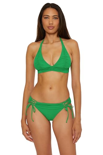BECCA Women's Color Code Lace Up Bikini Bottom, Cheeky Coverage, Swimwear Separates4