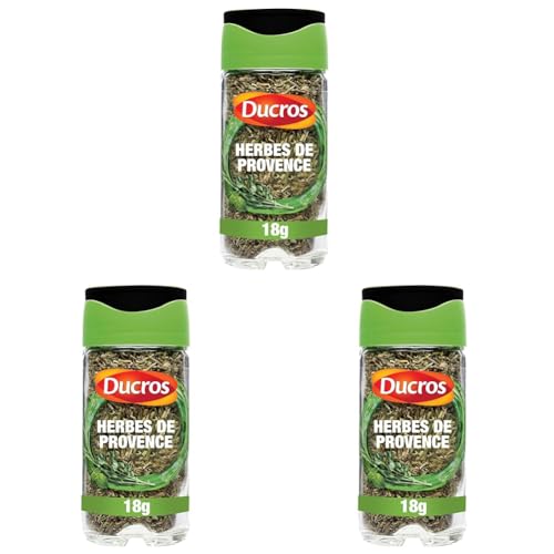 DUCROS - Especias Cocina - Hierbas Provenzales - Hierbas Finas - Para Sazonar Barbacoa y Guisos - 18g (Paquete de 3)