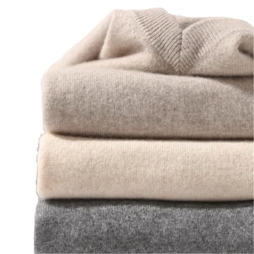 Men's Warm Sweater V Neck Knit Tops Male Knitwear Pullovers Jumpers Long Sleeve Sweater Slim Fit Pullover2