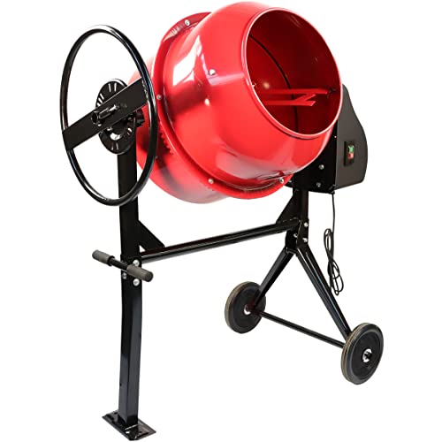 Excel 140L Portable Cement Concrete Mixer 230V 550W with Wheels