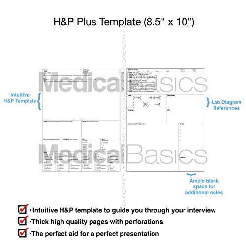 Carnet ordinateur portable Plus H & P avec 70 modèles d'examen