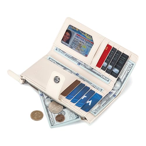 Image of Montana West X Wrangler Wallets for Women Ladies Female Bifold Card Cases Money Organizer Minimalist Travel Wallet with Rfid Lining and ID Window