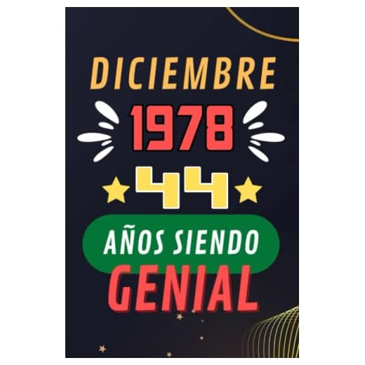 CUADERNO, diciembre 1978, 44 Años Siendo Genial: Regalo de 44 cumpleaños para mujeres y hombres, ideas de 44 cumpleaños Regalo un cumpleaños divertido Regalo , regalo de 44 cumpleaños para él/ella.