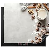 KitchenYeah© Protector Vitroceramica 60x52 cm Tapa para induccion Placa Encimera Cubre de Protectora Cocina Hierbas - Invierno - Leche - Hormigón