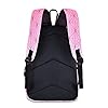 Roffatide Anime Demon Slayer Backpack Pink Geometric Gradient School Bag Laptop Backpack for Girls Ladies - Image 4