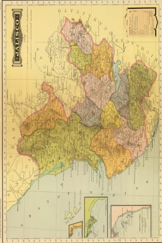 Jalisco Map Journal: Vintage Map Notebook