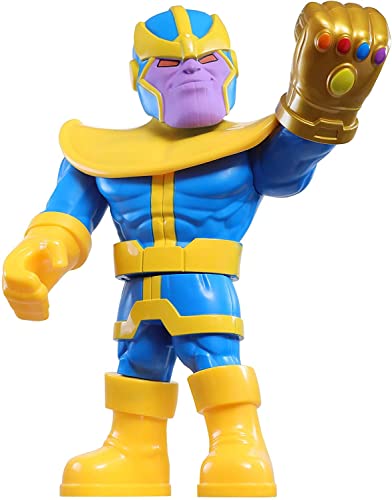 Hasbro Playskool Heroes - Thanos Marvel Super Hero Adventures Mega Mighties, action figure 25 cm da collezione, multicolore, F0022