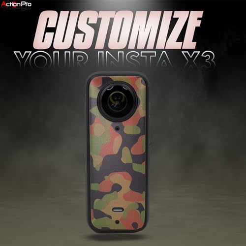 Image of Action Pro Camera Waterproof Skin Compatible with Insta360 X3 Action Camera (Army)