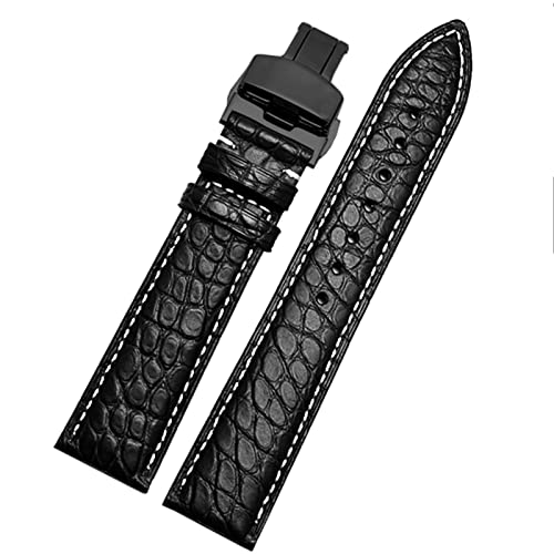 Bracelet montre crocodile cuir résistant 19mm pour réparer votre sangle usée