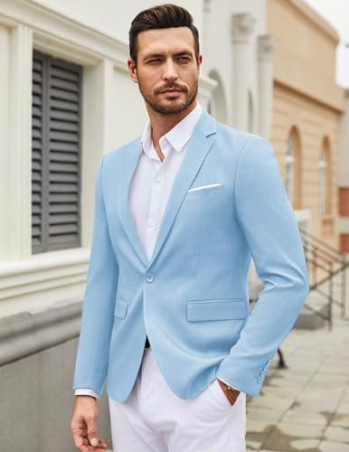 Image of COOFANDY Mens Casual Blazer Suit Jackets One Button Sport Coats Lightweight Business Sports Jackets