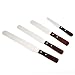 Produktbild Joyeee Streichpalette Edelstahl Set, Tortenheber - 4 Icing Spatula Set für Fondant, Torte Backen DIY und Kuchen - Dekorieren/Tortenmesser/ Konditorenmesser/Spachtel (4/6/8/10)