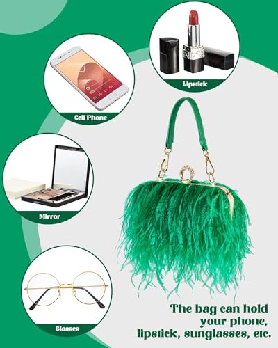 Image of Tessco for you Ostrich Feather Purse for Women