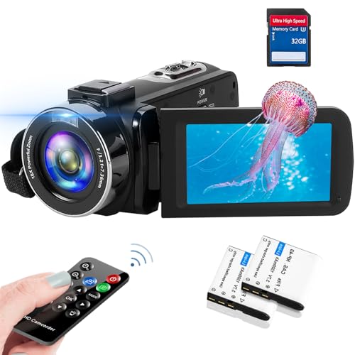 Amazon | ビデオカメラ 4K30FPS 48MP 18Xデジタルズーム IRナイト