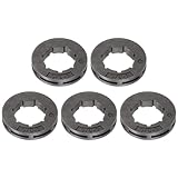 QUARKZMAN 5Stk Kettenrad Felge 3/8-7 19mm Standard für Meisten Kettensägen Grau