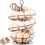 Abiglifty Spiral Metal Egg Holder Countertop, Fresh Egg Holder Countertop,Egg Storage for...